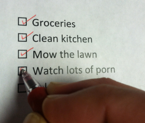 watching porn