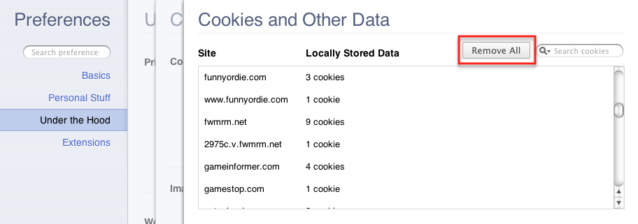 clearing cookies in chrome clearing cookies in chrome