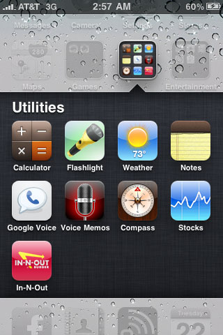 iPhone nesting folder