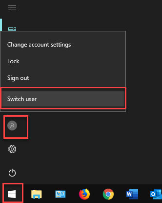 how to switch profile in windows 10