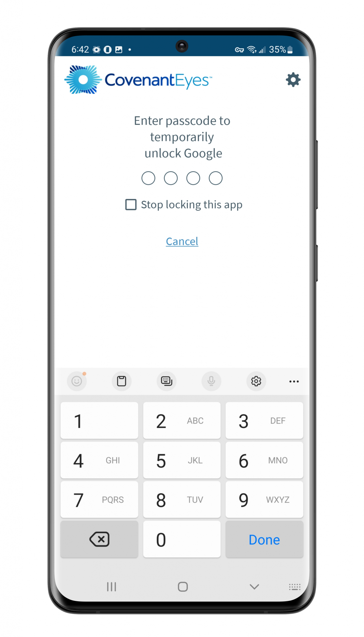 How does the Covenant Eyes Android™ app work?