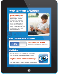 private browsing settings