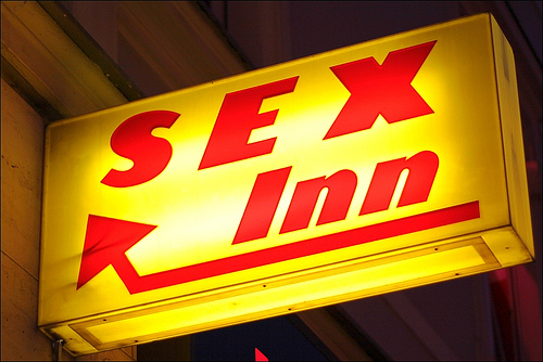 sex sign outside