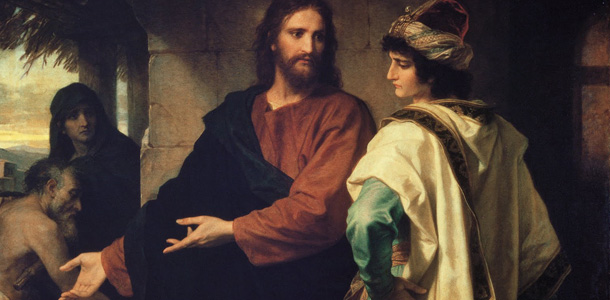 man talking to jesus