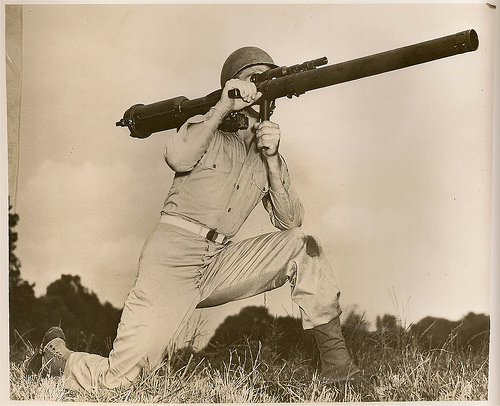 man holding gun