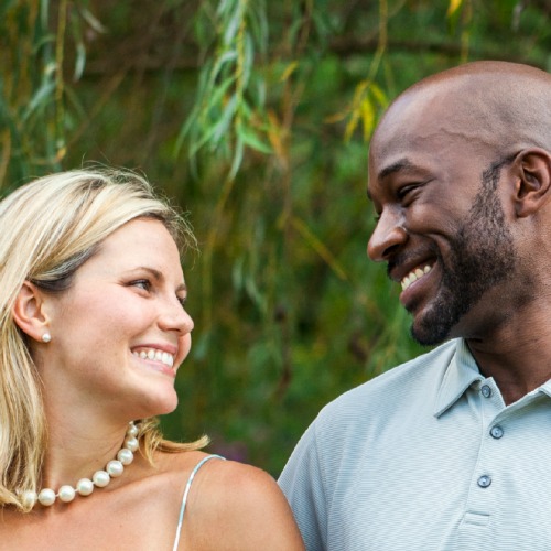 smiling couple