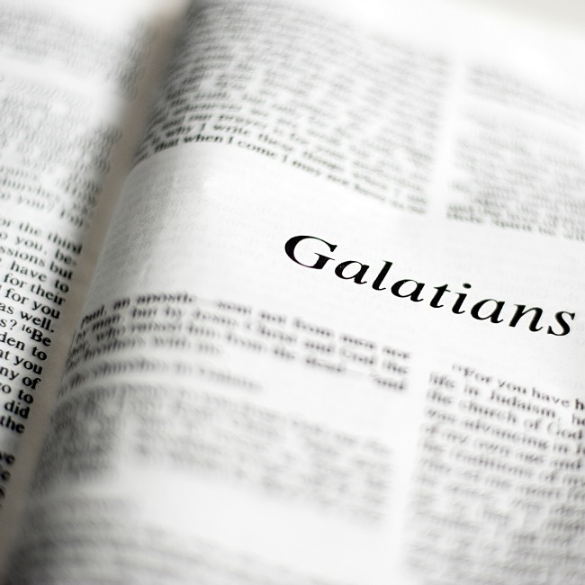 bible opened to galations