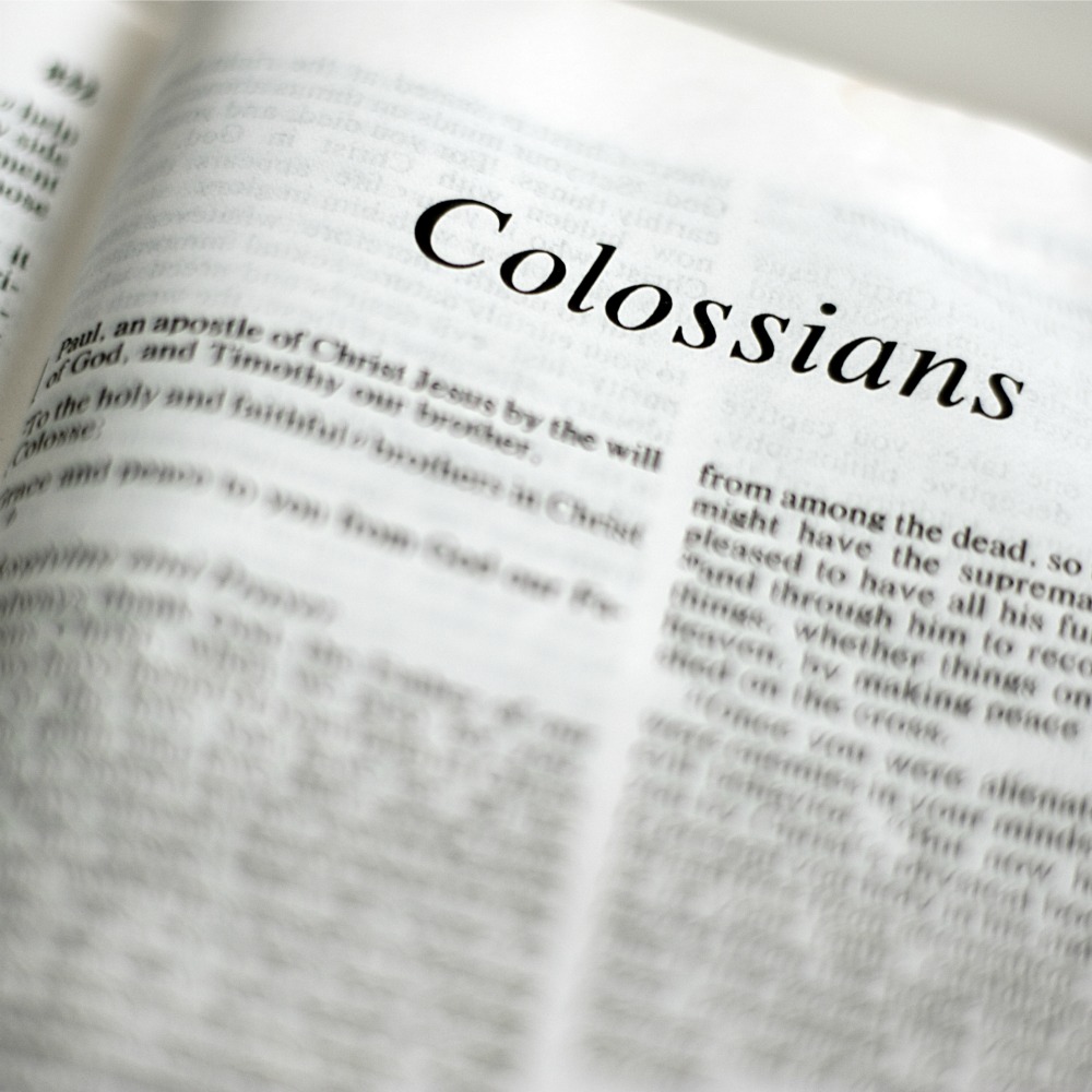 bible opened to book of colossians