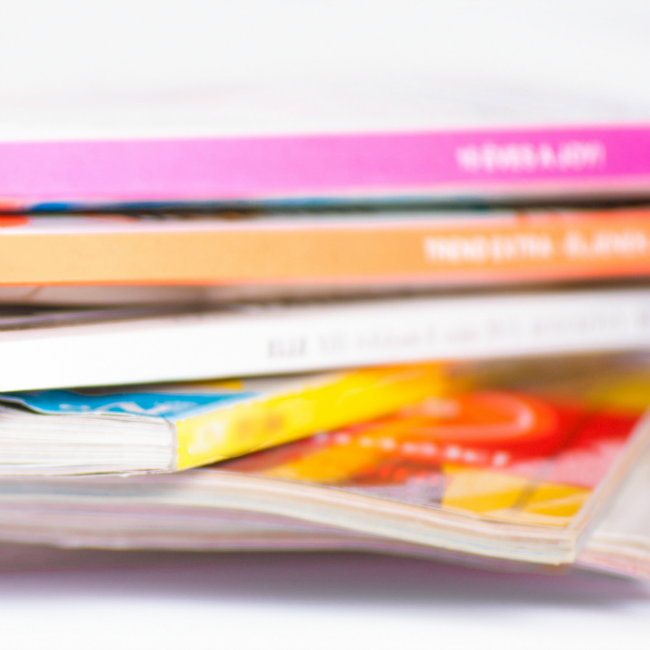 stack of magazines