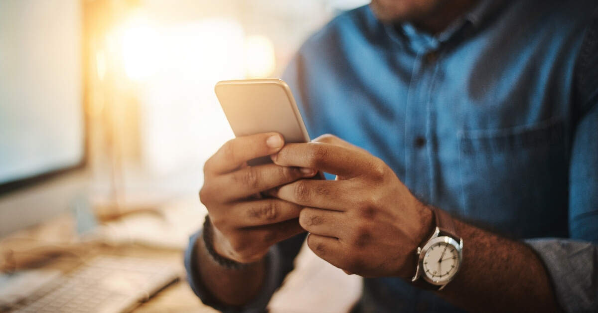 man with phone