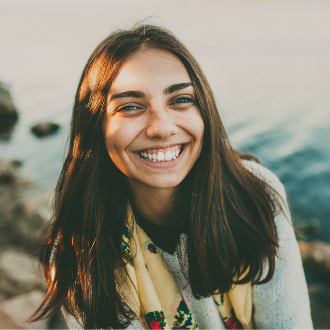 smiling teen girl