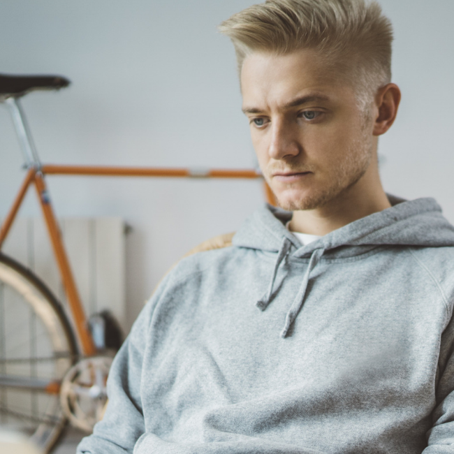 young man on computer