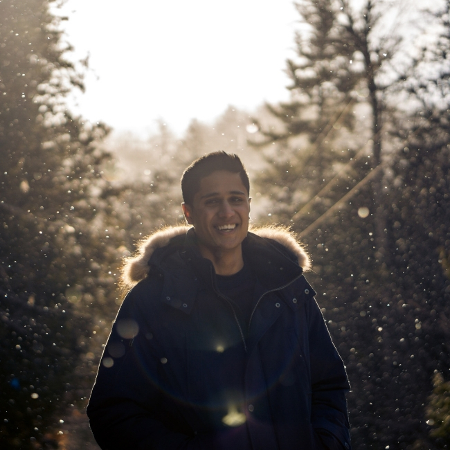 smiling man looking at camera