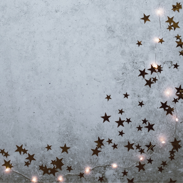 stars on gray background