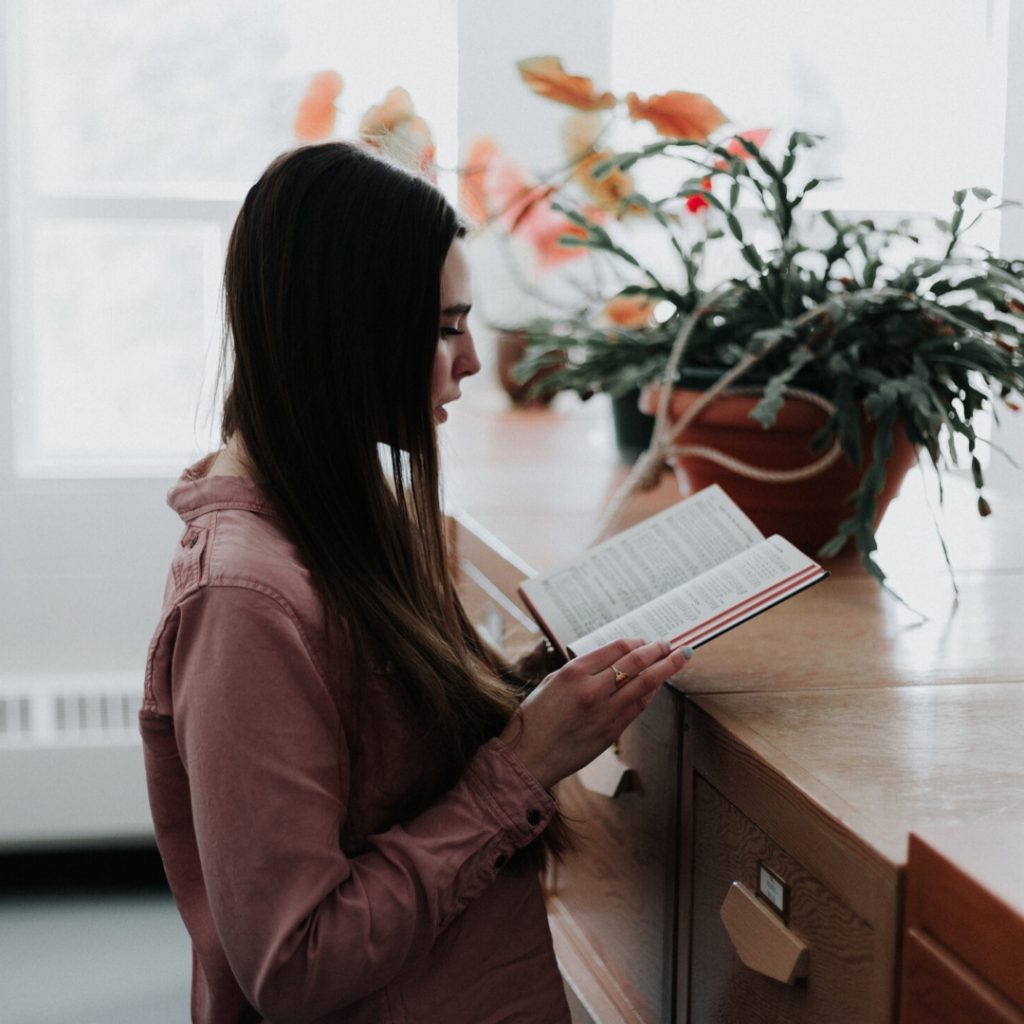 girl reading book