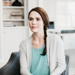 woman smiling at camera