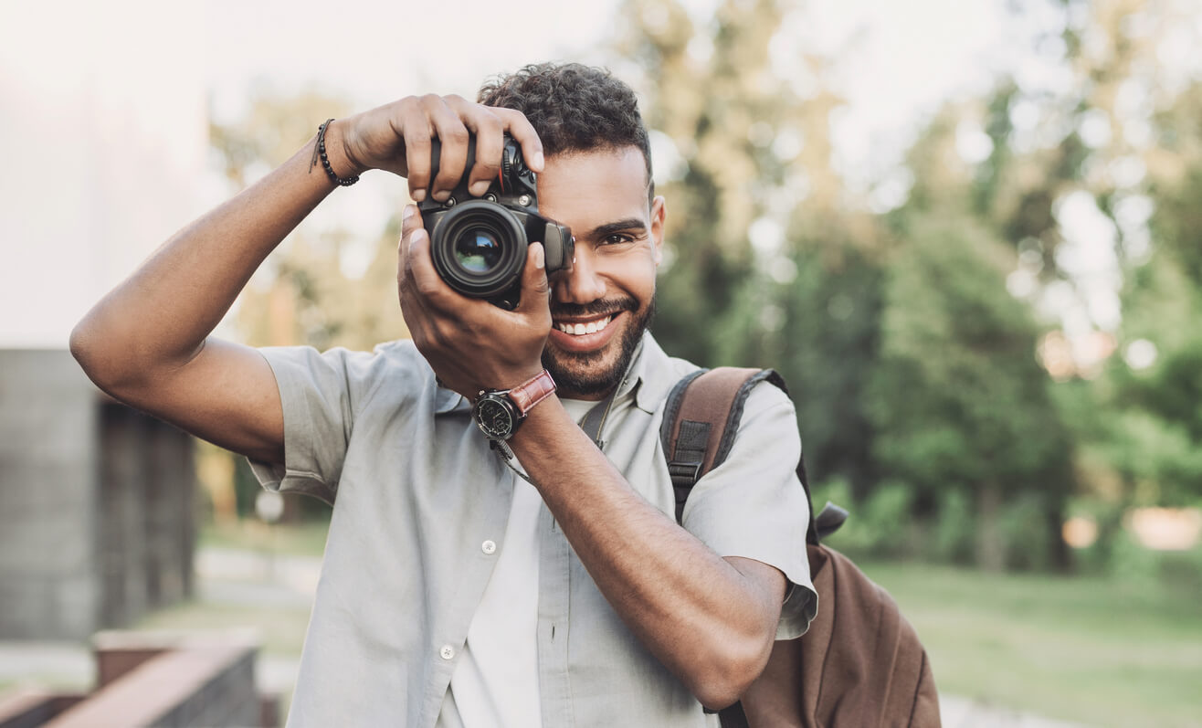 A young male photographer.