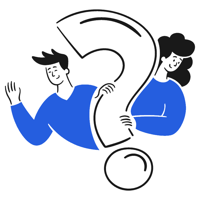 An illusrtation of a husband and wife engaging each other's questions.
