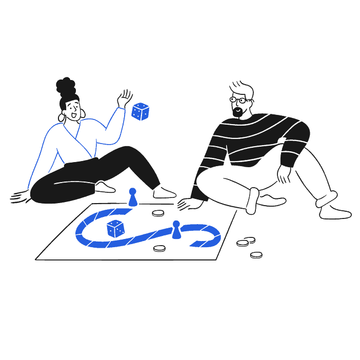 A husband and wife working through a problem.